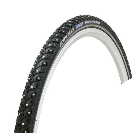 Schwalbe Marathon Winter Plus Tire 26''x1.75 Wire Clincher Winter SmartGuard 67TPI Black