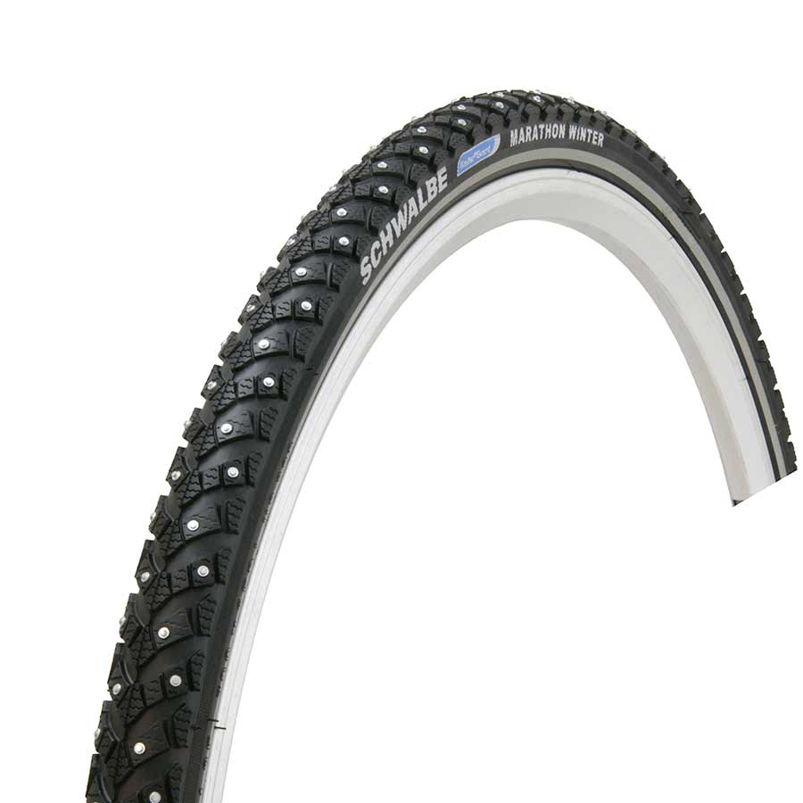 Schwalbe Marathon Winter Plus Tire 26''x1.75 Wire Clincher Winter SmartGuard 67TPI Black