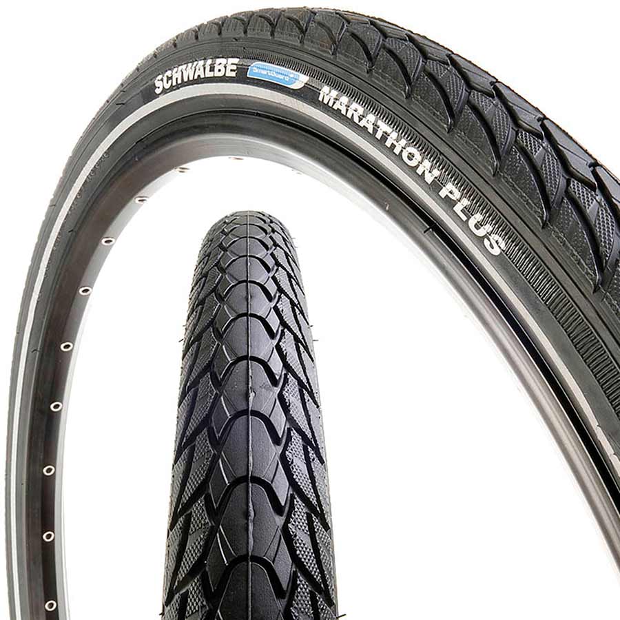 Schwalbe Marathon Plus Tire - 650b x 38 Clincher Wire BLK/Reflective Performance Line