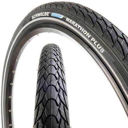 Schwalbe Marathon Plus Tire - 650b x 38 Clincher Wire BLK/Reflective Performance Line
