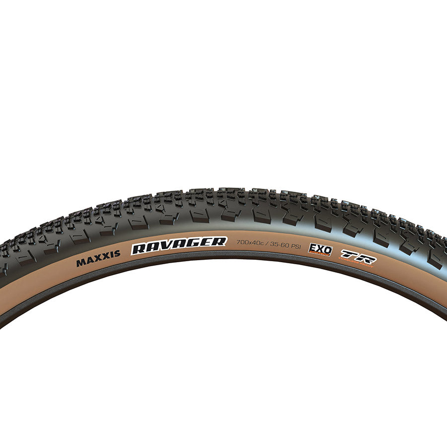 Maxxis Ravager Tire - 700 x 40 Tubeless Folding Tan EXO