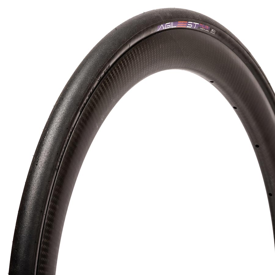 Panaracer Agilest TLR Road Tire 700x25C Folding Tubeless Ready ZSG AGILE Advanced Extra Alpha Cord Black