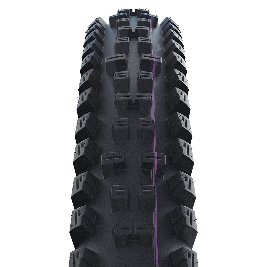 Schwalbe Tacky Chan Tire - 29 x 2.40 Tubeless Folding BLK Evolution Line Super Trail Addix Ultra Soft E-50