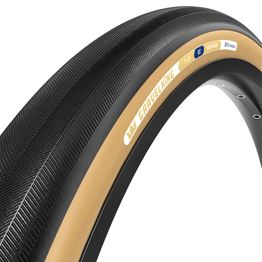 Panaracer GravelKing Slick Tire - 700 x 26 Clincher Folding Black/Brown