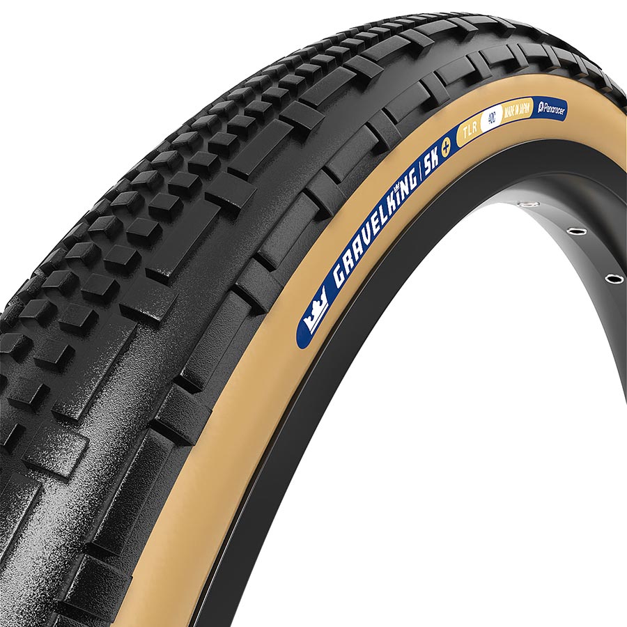 Panaracer GravelKing SK Plus Tire - 700 x 35 Tubeless Folding Black/Brown