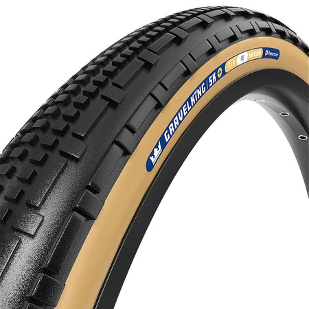 Panaracer GravelKing SK Plus Tire - 700 x 35 Tubeless Folding Black/Brown