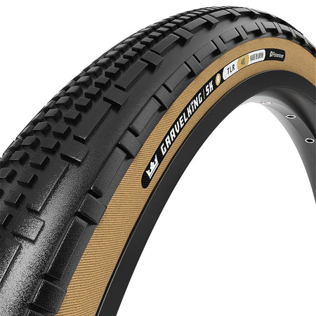 Panaracer GravelKing SK R Tire - 700 x 40 Tubeless Folding Black/Amber