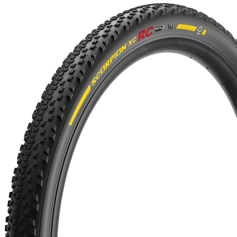 Pirelli Scorpion XC RC Tire - 29 x 2.4 Tubeless Folding YLW Label Team Edition Lite Race