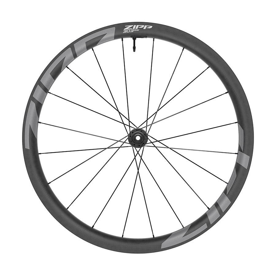 Zipp 303 SW Front Wheel - 700 12 x 100mm Center-Lock Tubeless Carbon w/ Wheel Sensor A1