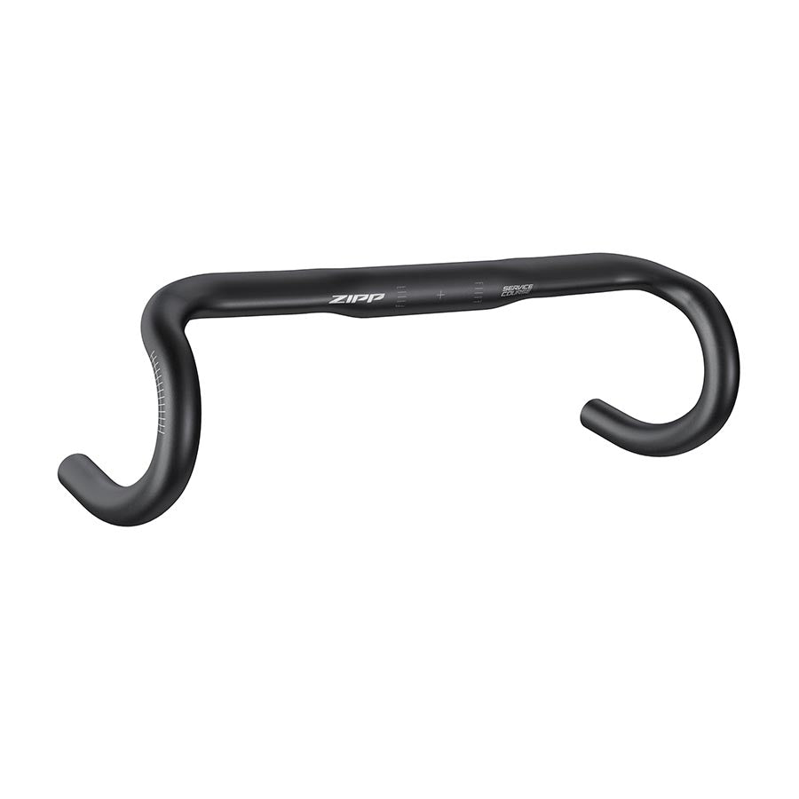 Zipp Service Course 70 Ergo Drop Handlebar - Aluminum 31.8mm 38cm Bead Blast BLK B2