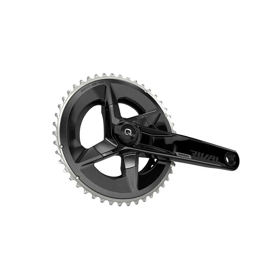 SRAM Rival AXS Crankset Quarq Power Meter - 175mm 12-Speed 48/35t Yaw 107 BCD DUB Spindle Interface BLK D1