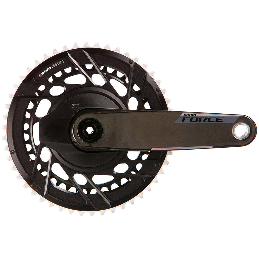 SRAM Force AXS Power Meter Crankset - 175mm 12-Speed 50/37t Thread Mount 8-Bolt PM Spider DUB Spindle Carbon E1
