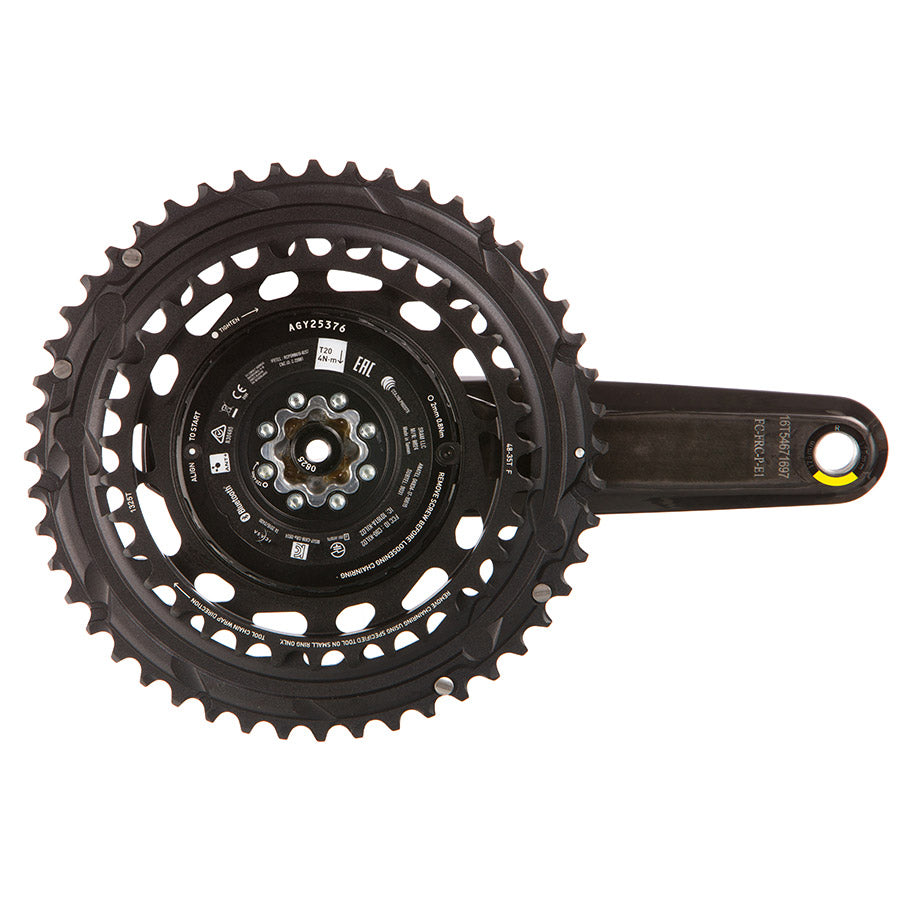 SRAM Force AXS Power Meter Crankset - 160mm 12-Speed 48/35t Thread Mount 8-Bolt PM Spider DUB Spindle Carbon E1