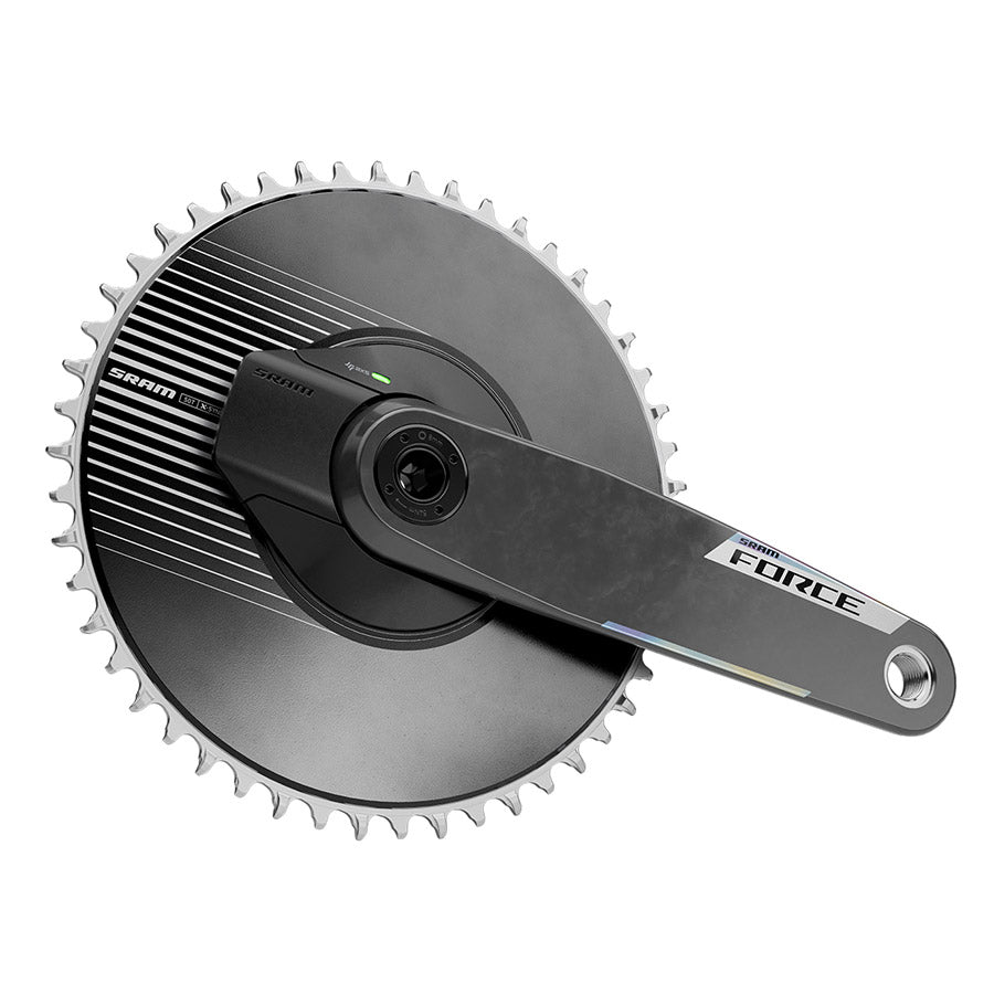SRAM Force 1 AXS Power Meter Crankset - 172.5mm 12-Speed 50t Aero PM Chainring 8-Bolt Direct Mount DUB Spindle Carbon E1