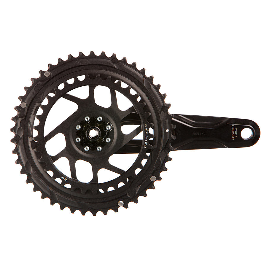 SRAM Rival AXS Power Meter Crankset - 170mm 12-Speed 46/33t 8-Bolt Direct Mount DUB PM Spindle BLK E1