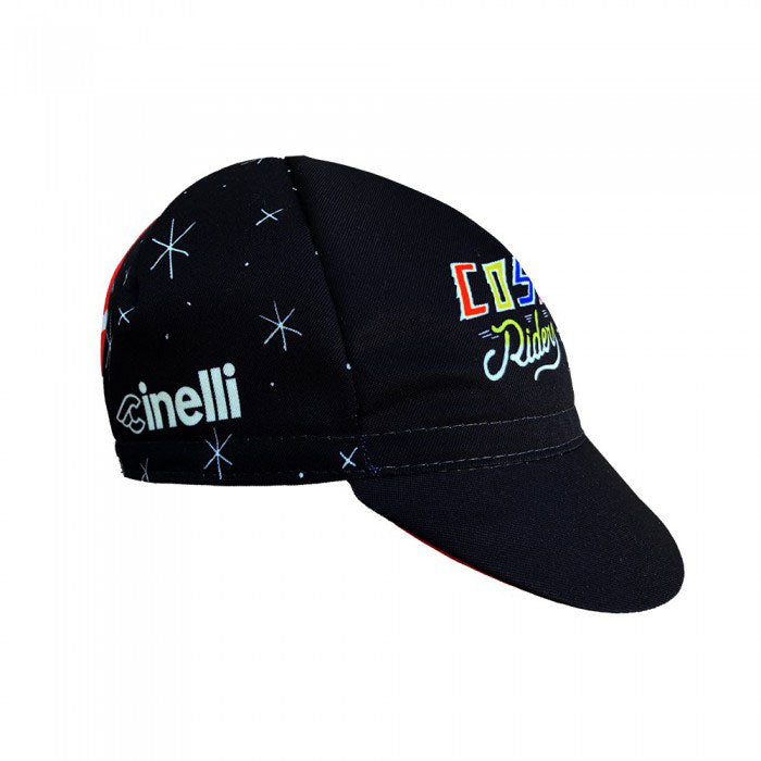 Cinelli Cycling Cap Mora Art Cosmic Riders Black