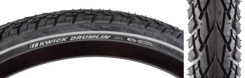 Kenda Kwick Drumlin Tire - 26 x 2.2 Clincher Wire BLK/Reflective K-Shield SRC E-50