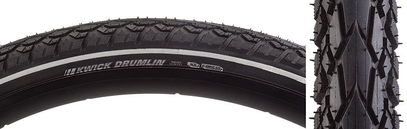Kenda Kwick Drumlin Tire - 700 x 50 Clincher Wire BLK/Reflective K-Shield SRC E-50
