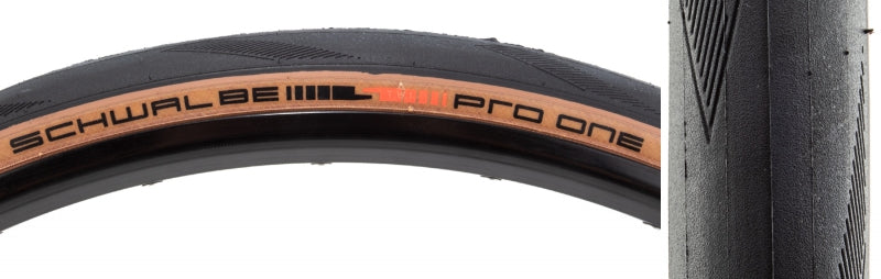 Schwalbe Pro One Tire - 700 x 30 Clincher Folding BLK/Transparent Evolution Super Race Addix Race V-Guard
