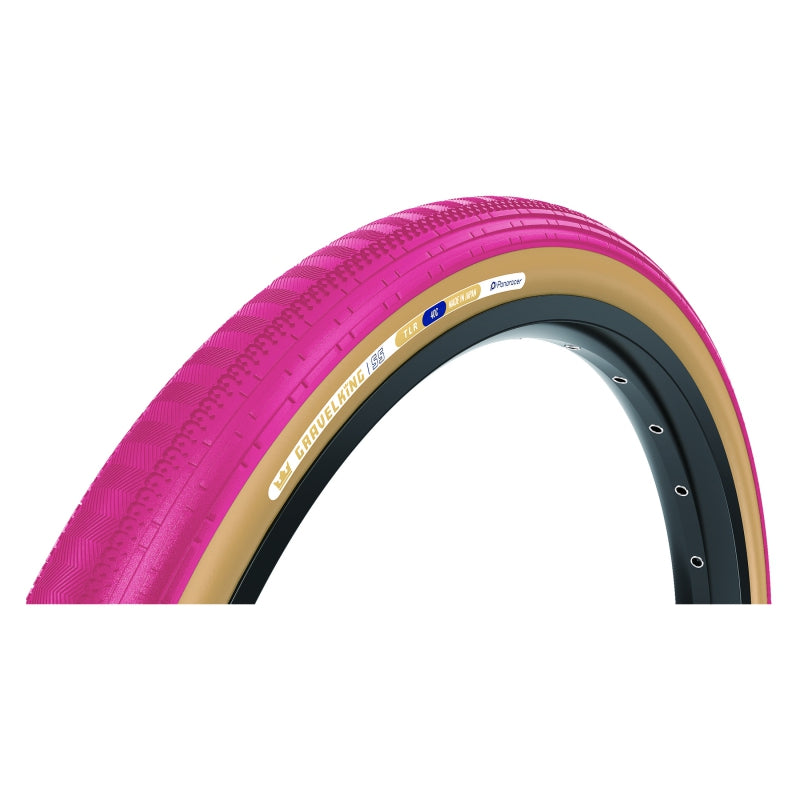 Panaracer GravelKing SS Tire - 700 x 40 Tubeless Folding Cranberry/Brown