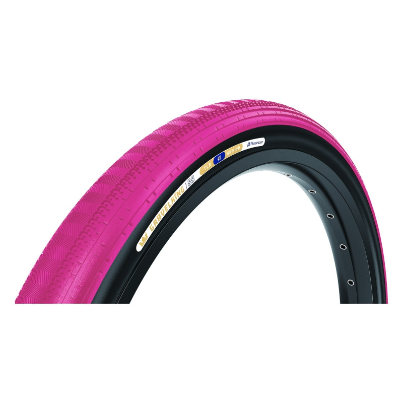 Panaracer GravelKing SS Tire - 700 x 45 Tubeless Folding Cranberry/Black