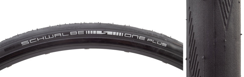Schwalbe One Plus Tire - 700 x 25 Clincher Wire BLK/Reflective Performance Line SmartGuard Addix