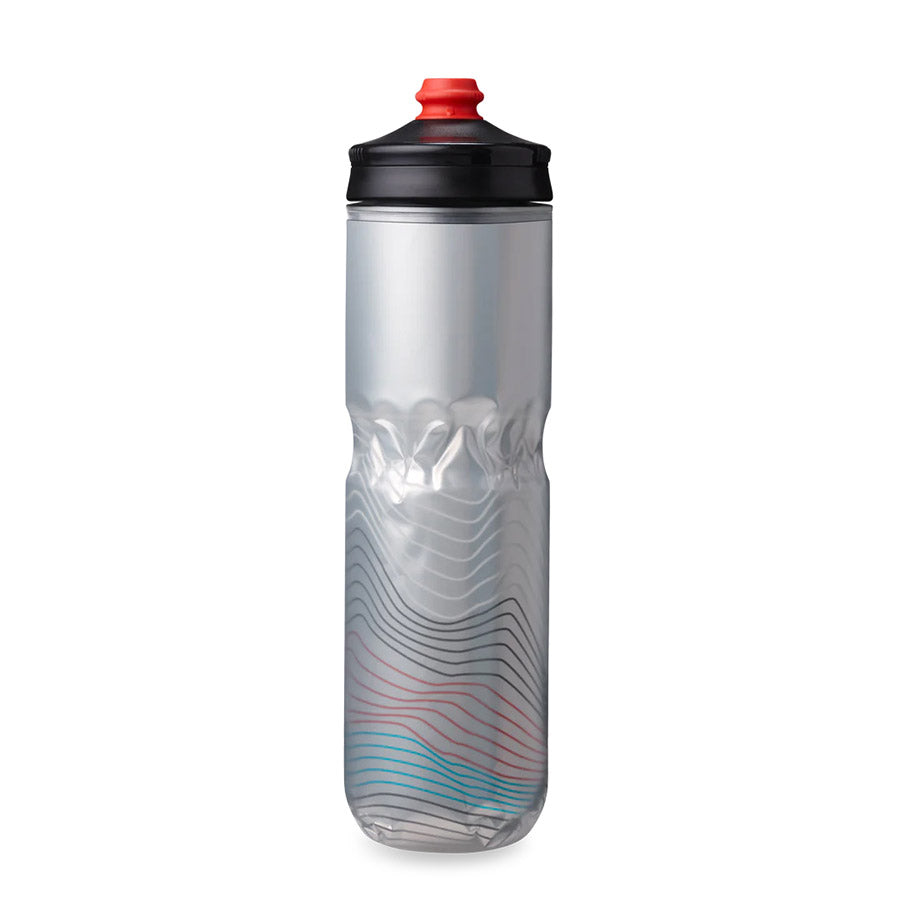 Hydrapak Polar Surge Ascent Insulated Water Bottle - 24oz Silver