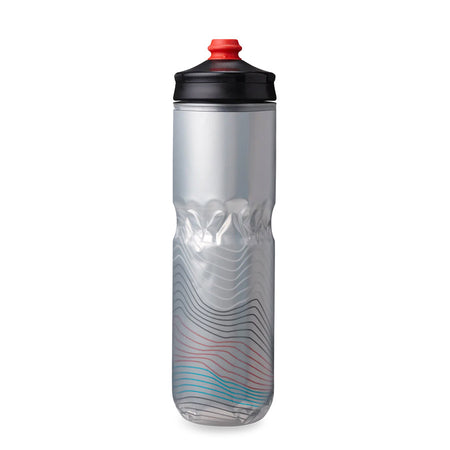 Hydrapak Polar Surge Ascent Insulated Water Bottle - 24oz Silver