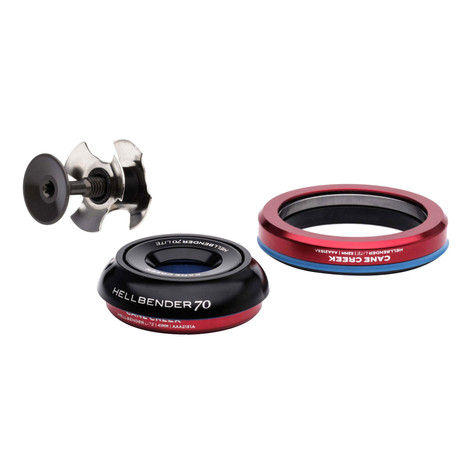 Cane Creek Hellbender 70 Lite Headset - IS41/28.6/H9|IS52/40 B Tapered Black