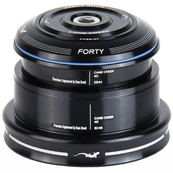 Cane Creek 40 ZS44/28.6 / EC49/40 Tapered Headset Tapered Steerer Black