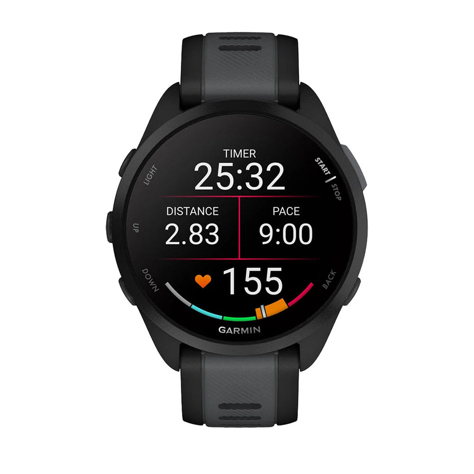 Garmin Forerunner 165 Running Watch - Black/Slate Gray