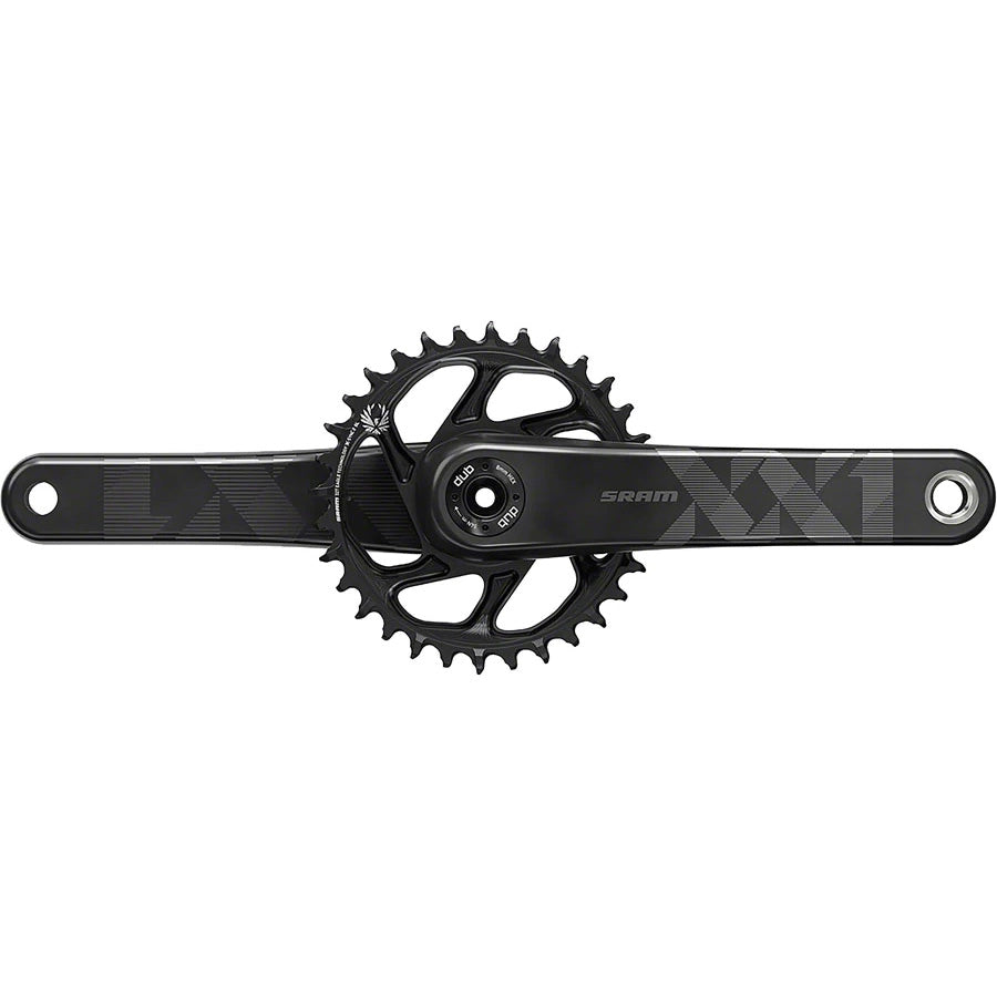 SRAM XX1 Eagle Carbon Boost Crankset - 175mm 12-Speed 34t Direct Mount DUB Spindle Interface BLK