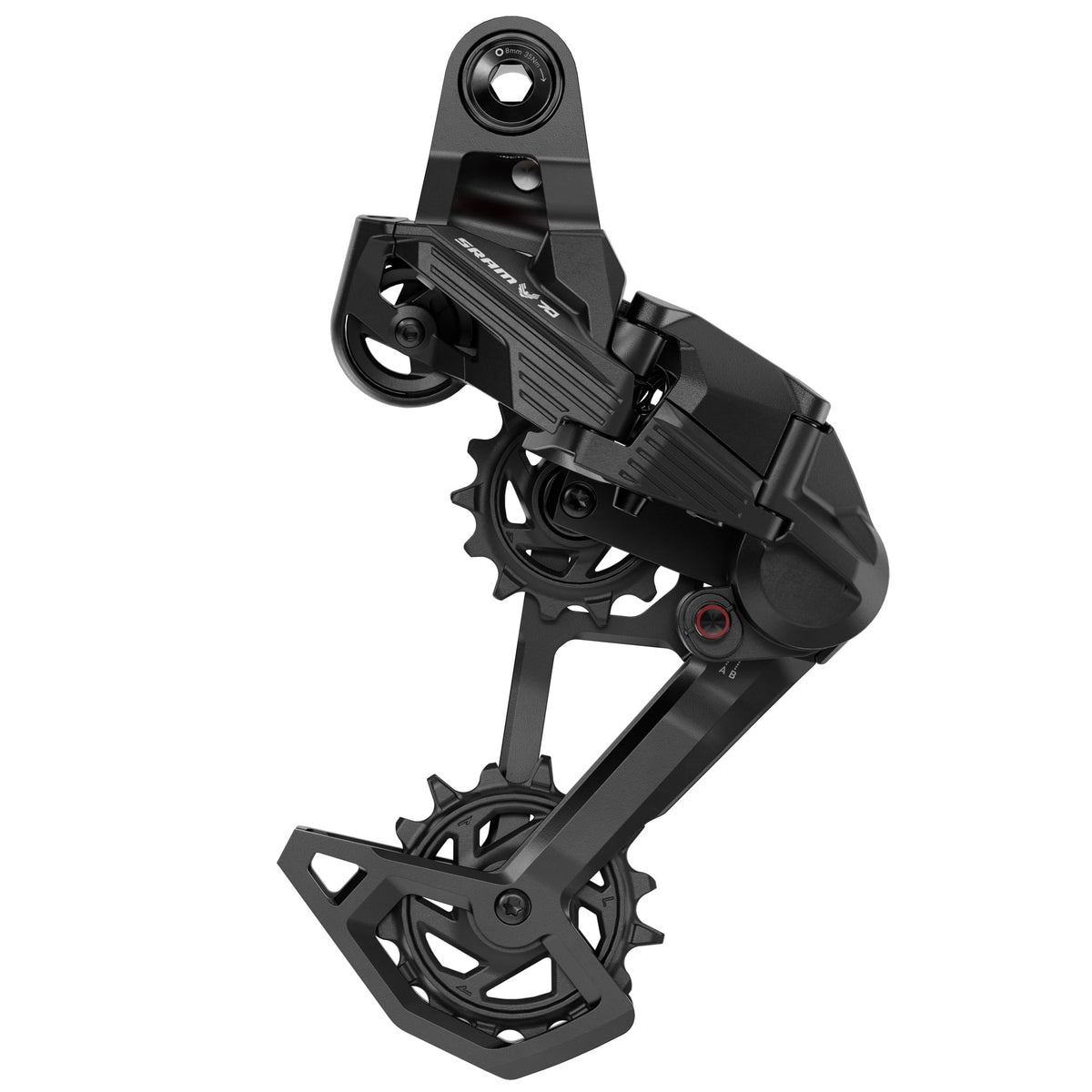 SRAM Eagle 70 T-Type Rear Derailleur - 12-Speed Long Cage 52t Max Full Mount Steel Cage BLK