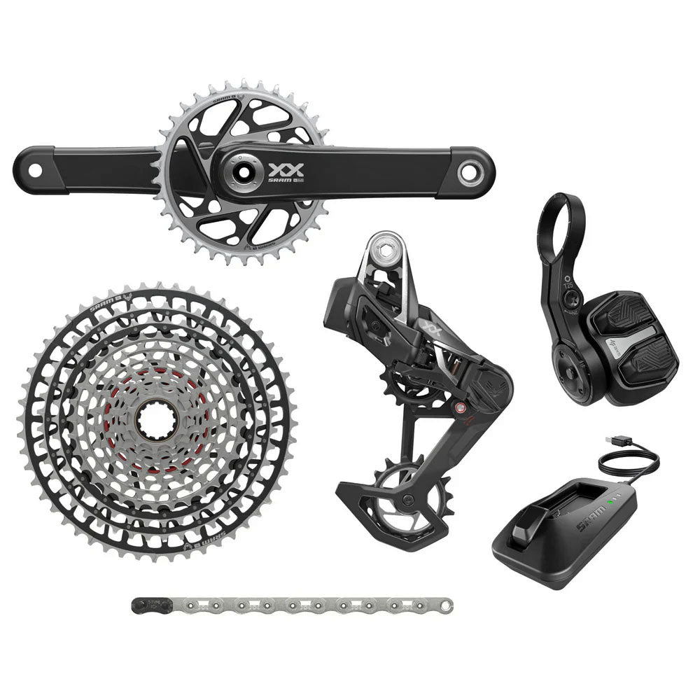 SRAM XX SL T-Type Eagle Transmission Groupset - 175mm Crank 34t Chainring AXS POD Controller 10-52t Cassette Rear Derailleur Chain