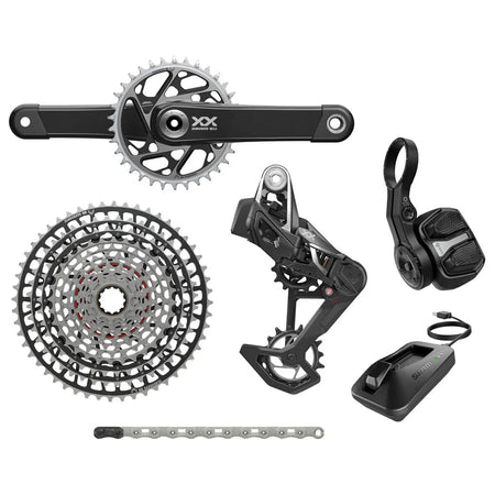 SRAM XX SL T-Type Eagle Transmission Groupset - 175mm Crank 34t Chainring AXS POD Controller 10-52t Cassette Rear Derailleur Chain