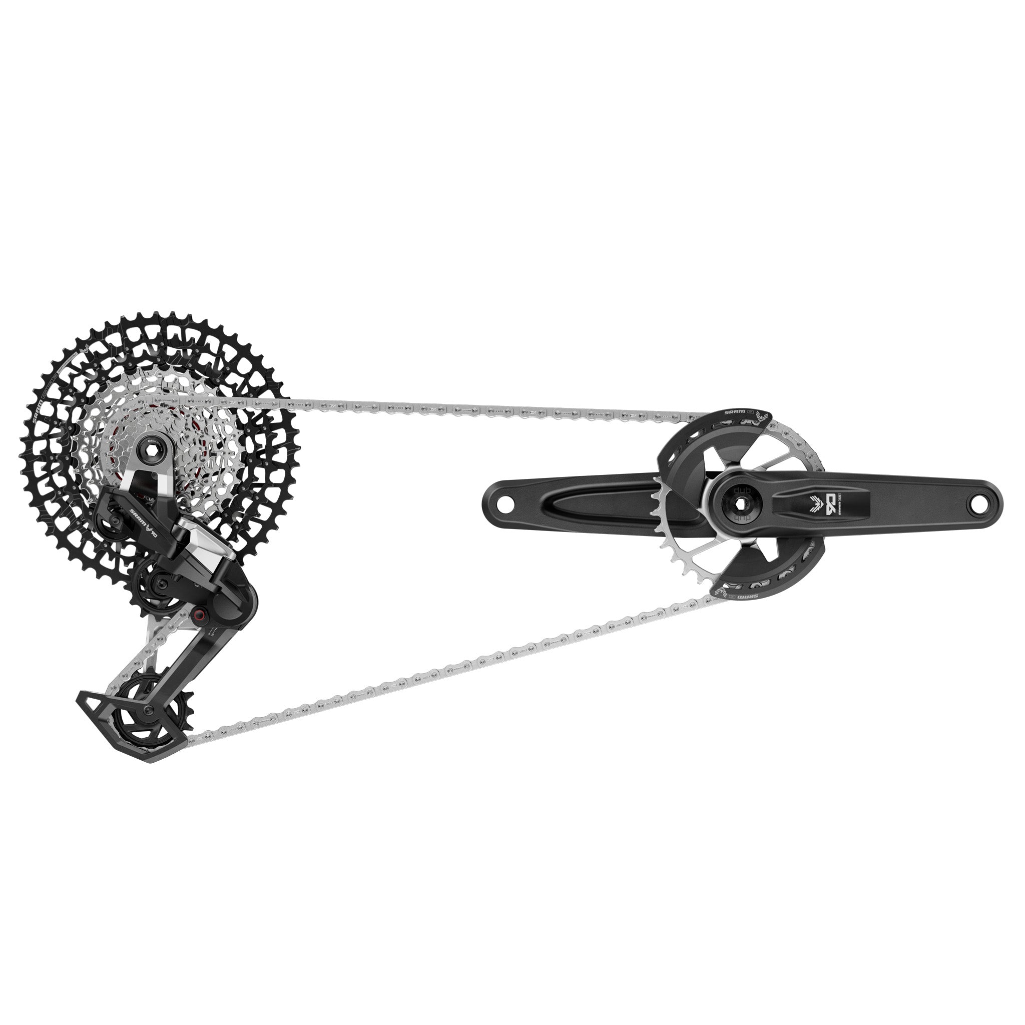 SRAM Eagle 90 T-Type Groupset - 175mm Wide Crank 32t Chainring Trigger Shifter 10-52t 12-Speed Cassette Rear Derailleur Chain