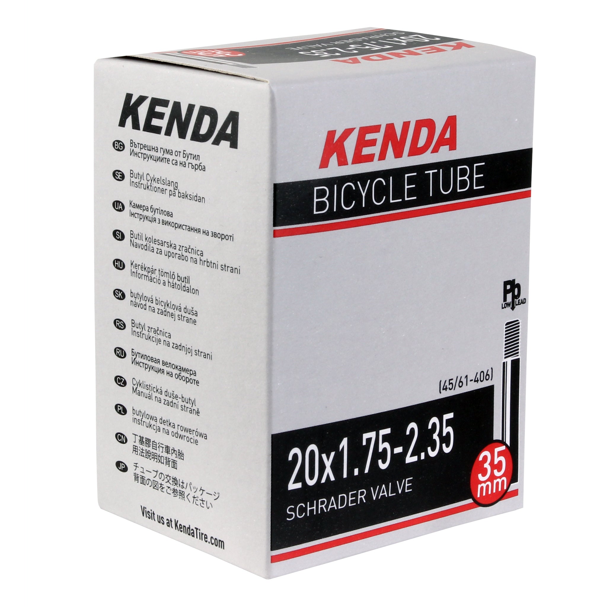Kenda Butyl-LL Tube 20 x 1.75-2.35" SV Each