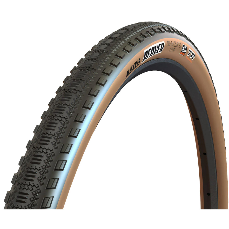 Maxxis Reaver Tire - 700 x 45 Tubeless Folding Black/Tan HYPR-X EXO