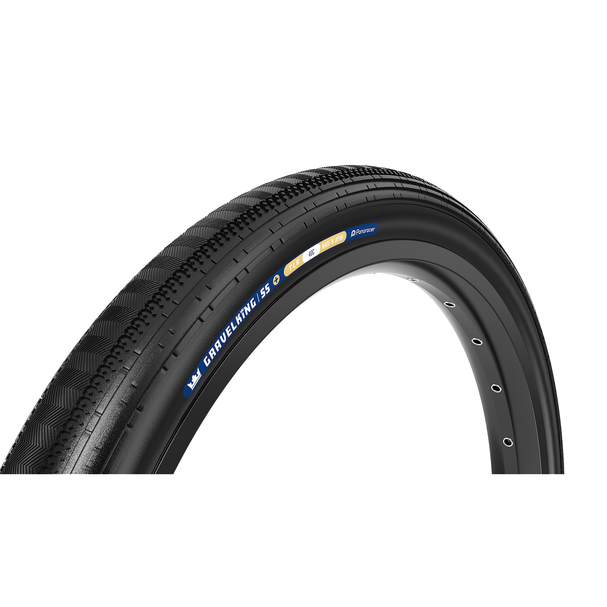 Panaracer GravelKing SS Plus Tire - 700 x 40 Tubeless Folding Black