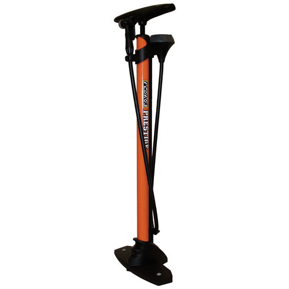 Pedro's Prestige Floor Pump Orange/Black