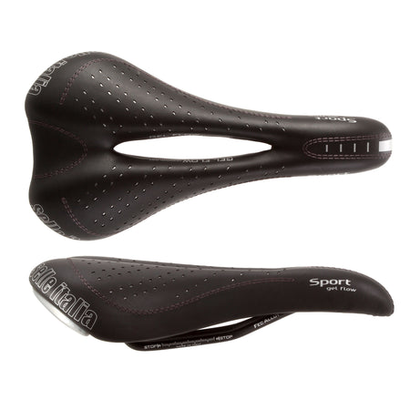Selle Italia Sport Gel Flow FeC Alloy Rail Black