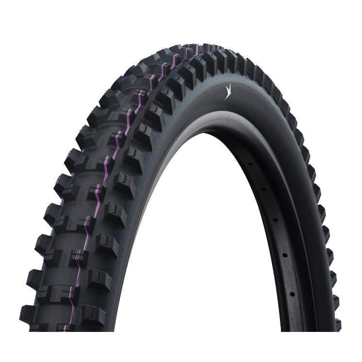 Schwalbe Shredda Front Tire - 29 x 2.50 Tubeless Folding BLK Evolution Line Gravity Pro Addix Ultra Soft Radial E-50