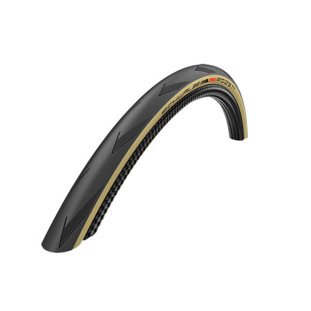 Schwalbe Pro One TT Tire - 700 x 25 Tubeless Folding BLK/Tan Evolution Line Addix Race