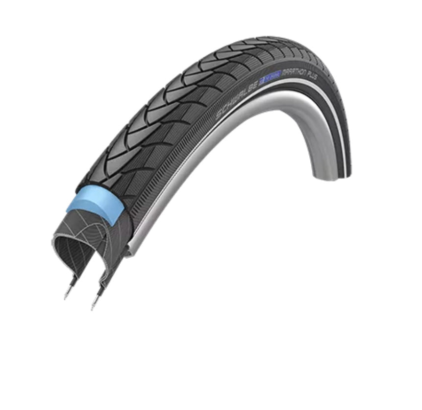 Schwalbe Marathon Plus Tire - 700 x 25 Clincher Wire BLK/Reflective Performance Line