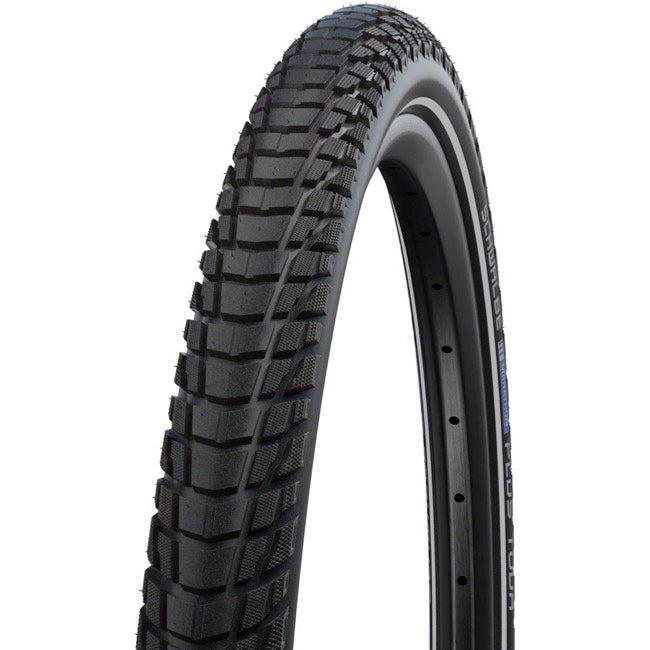 Schwalbe Marathon Plus Tour Tire - 700 x 35 Clincher Wire BLK/Reflective Performance Line SmartGuard Addix E-50