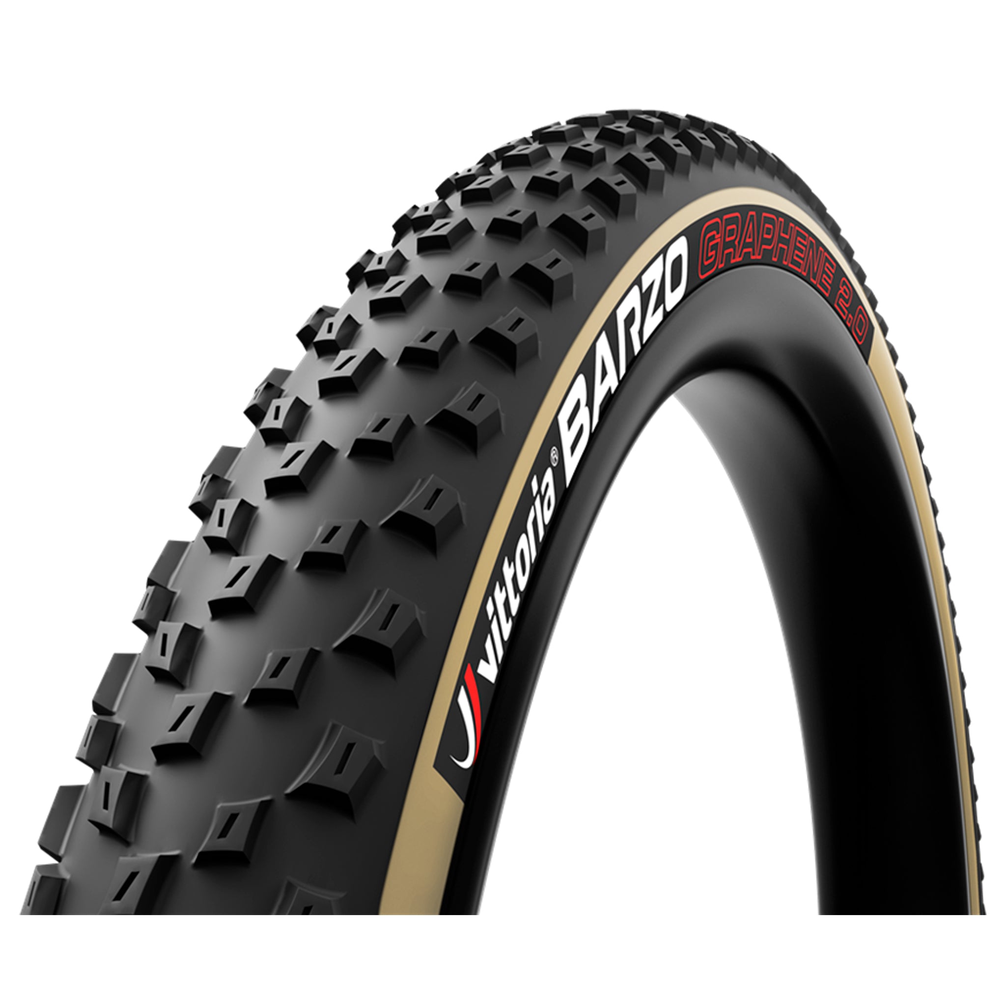 Vittoria Barzo Tire - 29 x 2.35 Tubeless Folding BLK/Tan 4C Race Graphene G2.0
