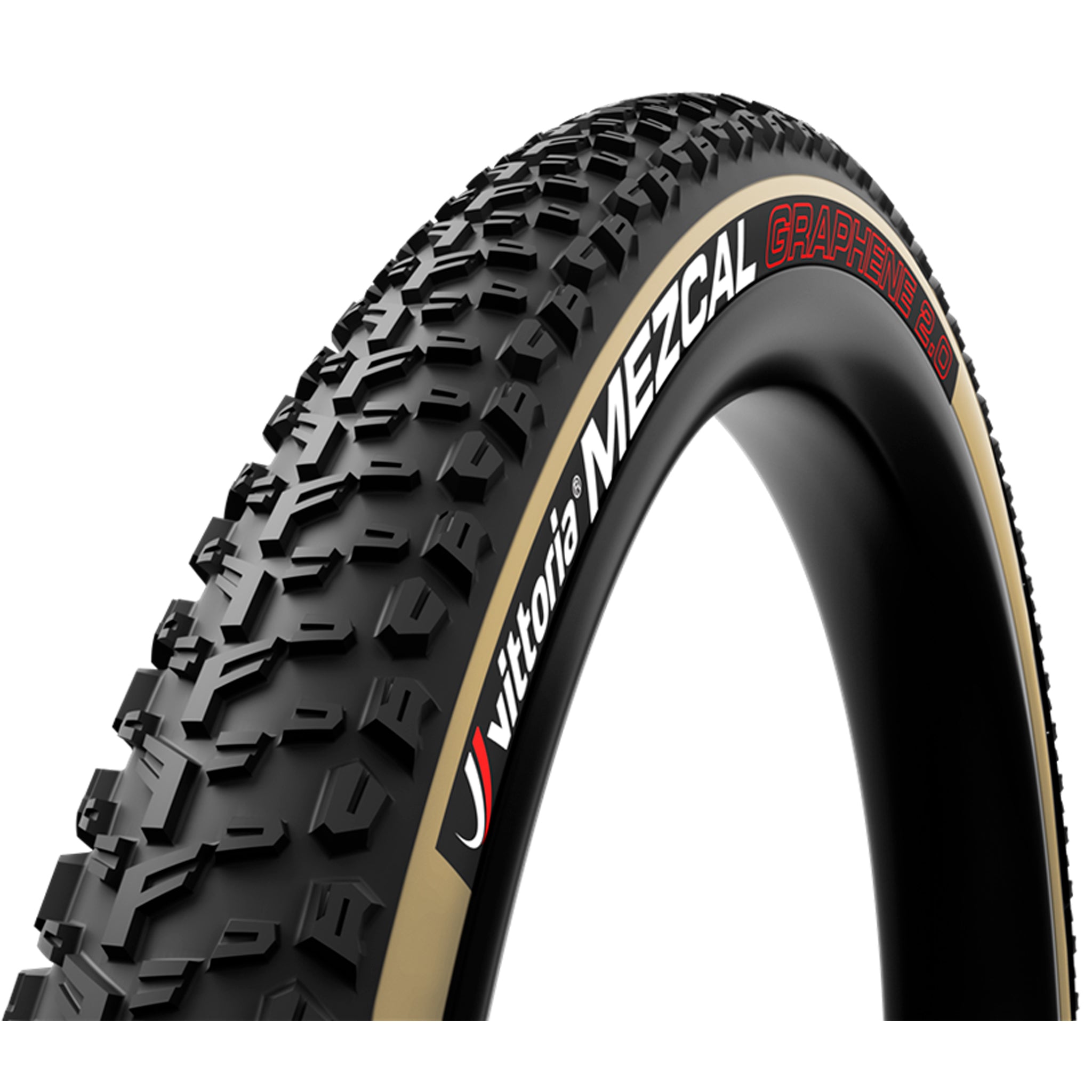 Vittoria Mezcal III Tire - 29 x 2.35 Tubeless Folding BLK/Tan 4C Race Graphene G2.0