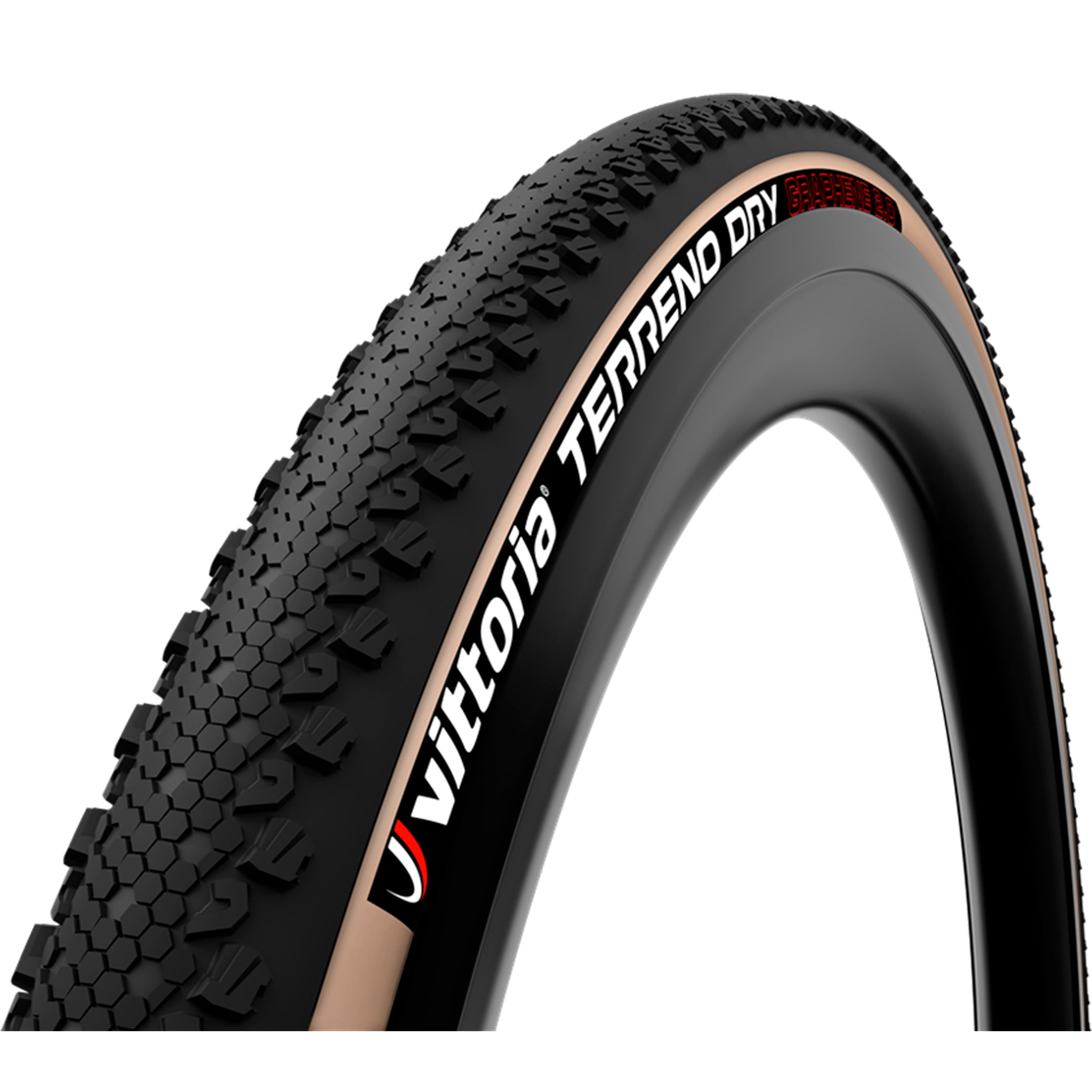 Vittoria Terreno Dry Tire - 700 x 40 Tubeless Folding Black/Tan 1C G2.0