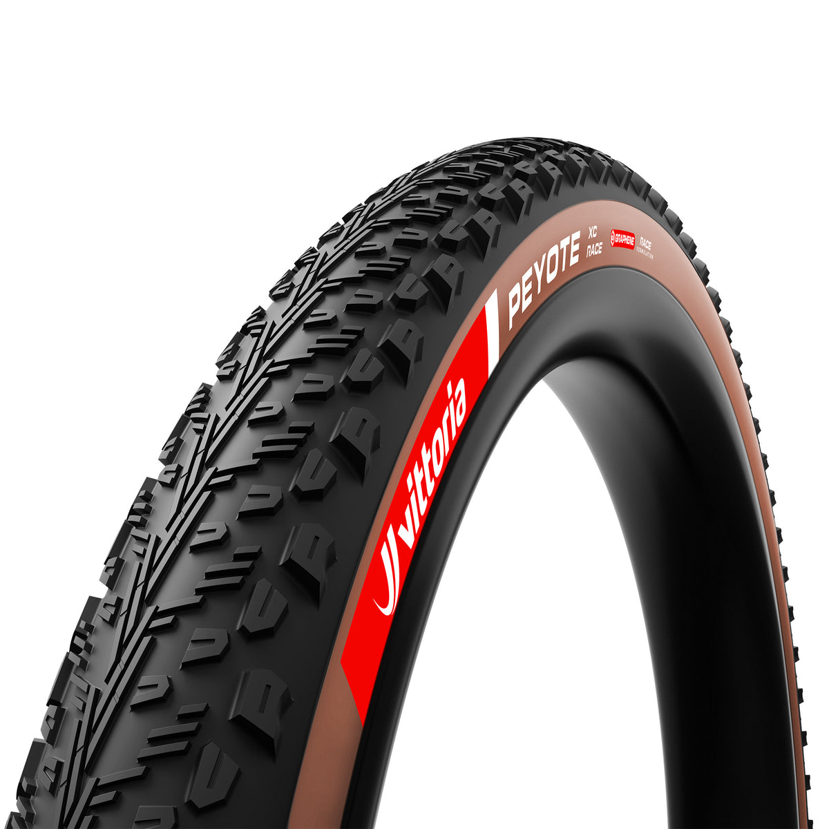 Vittoria Peyote XC Race Tire - 29 x 2.25 Tubeless Folding Brown Graphene + Silica G2.0