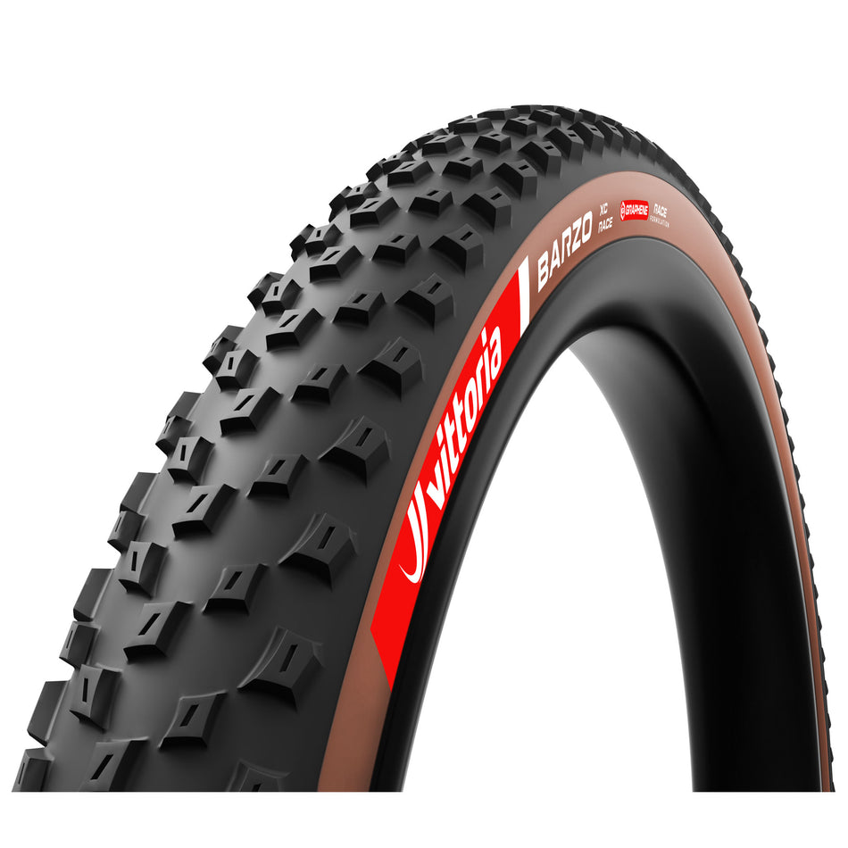 Vittoria Barzo XC Race Tire - 29 x 2.40 Tubeless Folding BLK/Brown Race Graphene + Silica